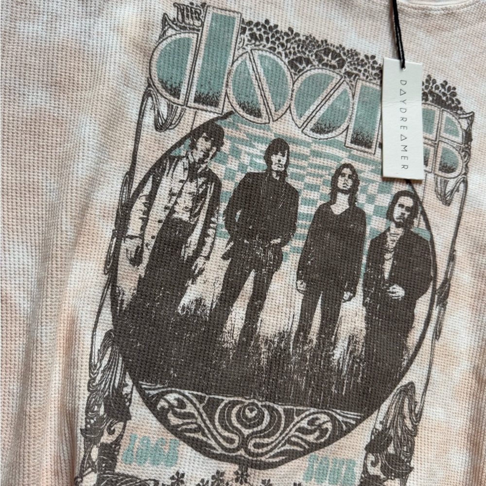 NWT DAYDREAMER The Doors 1968 Thermal Graphic Tee size medium - Picture 7 of 9
